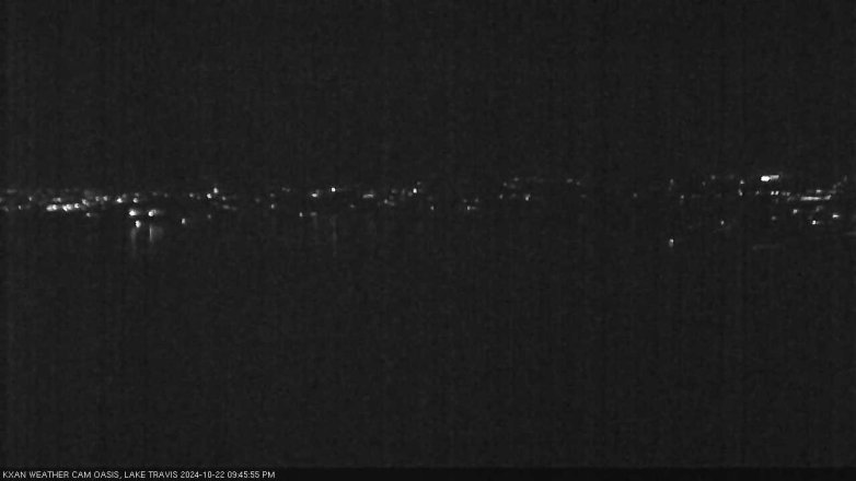 Lake Travis webcam, October 22, 2024 9:45 PM CT