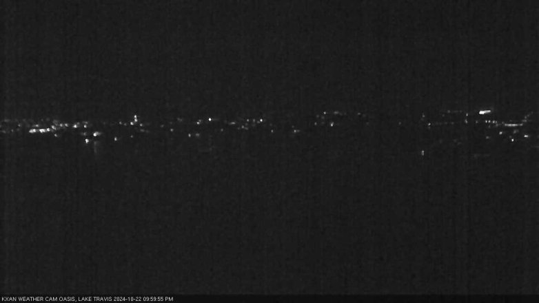 Lake Travis webcam, October 22, 2024 10:00 PM CT