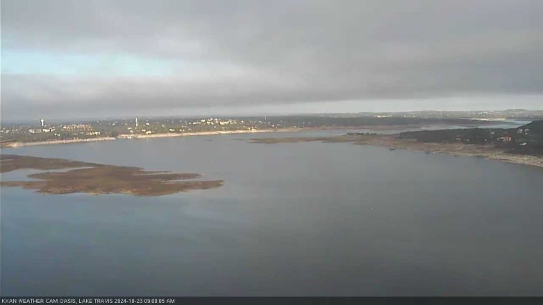 Lake Travis webcam, October 23, 2024 9:00 AM CT