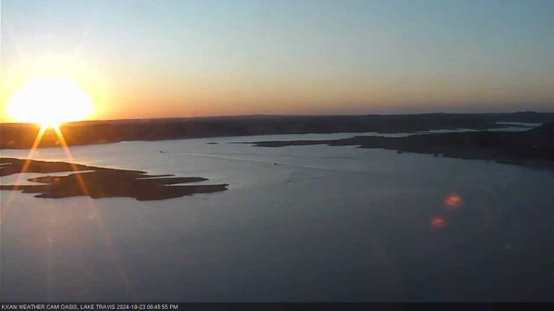 Lake Travis webcam, October 23, 2024 6:45 PM CT