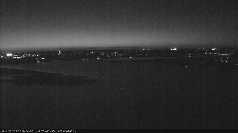 Lake Travis webcam, October 23, 2024 7:45 PM CT