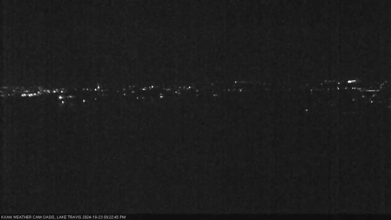 Lake Travis webcam, October 23, 2024 9:25 PM CT