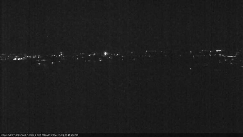 Lake Travis webcam, October 23, 2024 9:45 PM CT