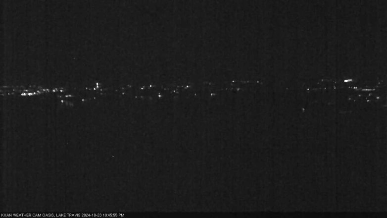 Lake Travis webcam, October 23, 2024 10:45 PM CT