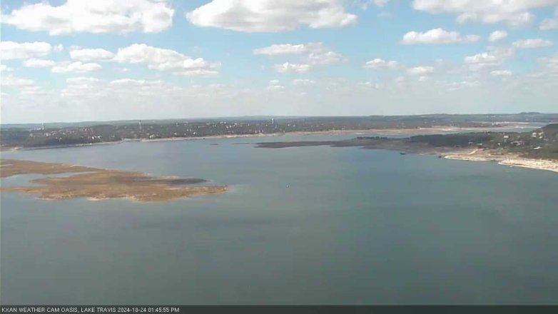 Lake Travis webcam, October 24, 2024 1:45 PM CT