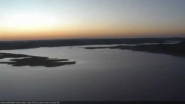 Lake Travis webcam, October 24, 2024 7:00 PM CT