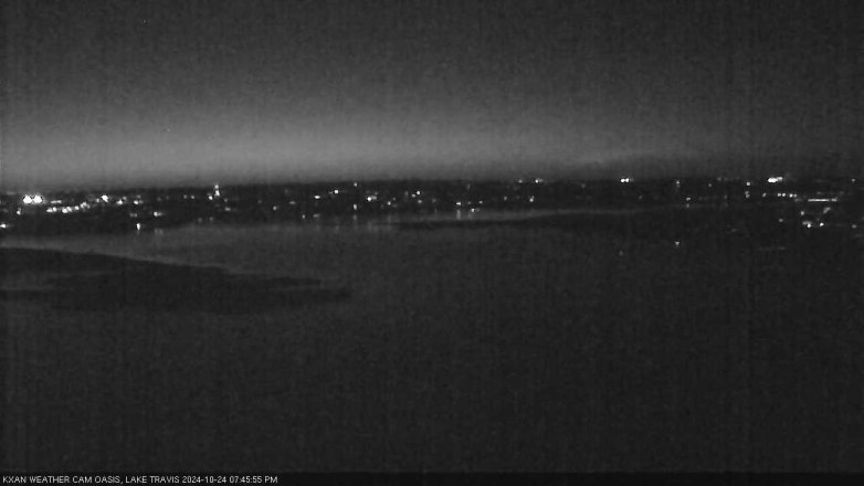 Lake Travis webcam, October 24, 2024 7:45 PM CT