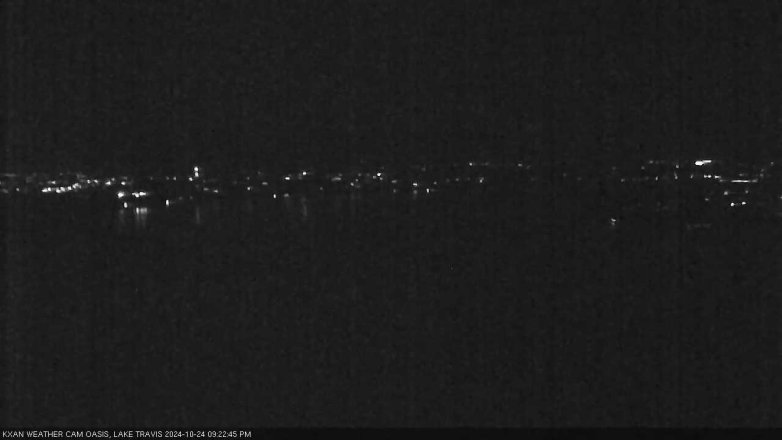 Lake Travis webcam, October 24, 2024 9:25 PM CT