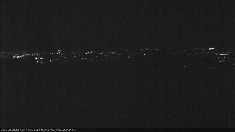 Lake Travis webcam, October 24, 2024 9:45 PM CT