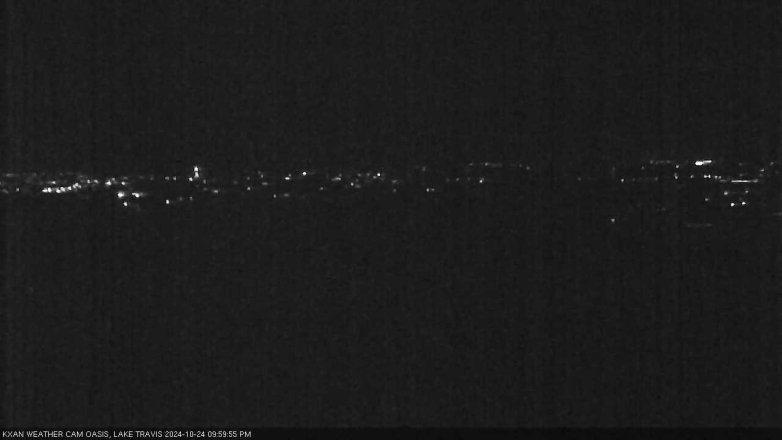 Lake Travis webcam, October 24, 2024 10:00 PM CT