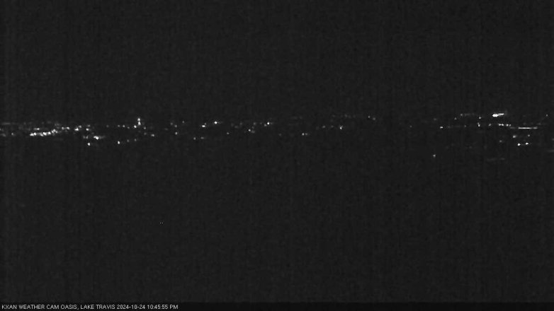 Lake Travis webcam, October 24, 2024 10:45 PM CT