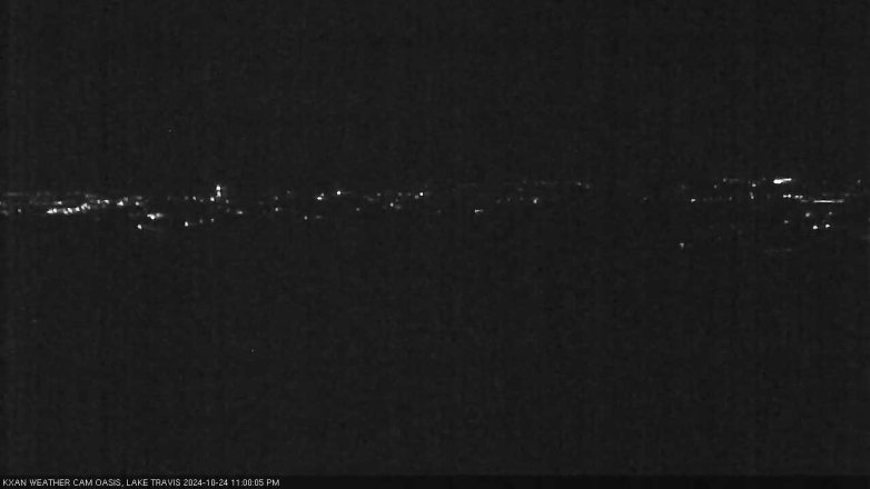 Lake Travis webcam, October 24, 2024 11:00 PM CT