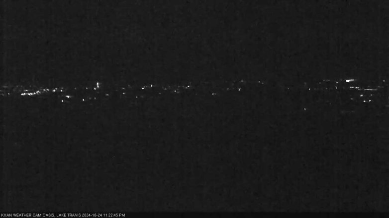 Lake Travis webcam, October 24, 2024 11:25 PM CT