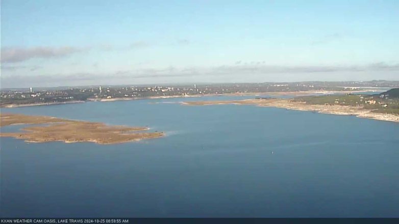 Lake Travis webcam, October 25, 2024 9:00 AM CT