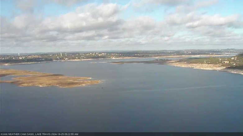 Lake Travis webcam, October 25, 2024 9:25 AM CT
