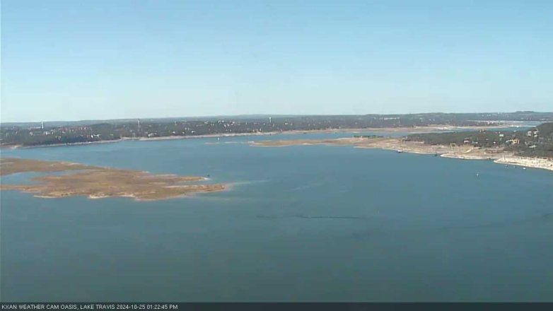 Lake Travis webcam, October 25, 2024 1:25 PM CT