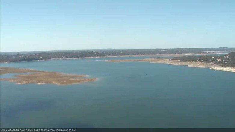 Lake Travis webcam, October 25, 2024 1:45 PM CT