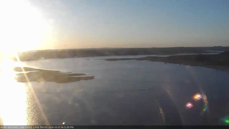 Lake Travis webcam, October 25, 2024 6:25 PM CT
