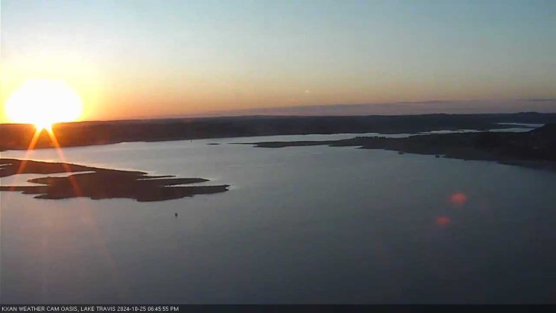 Lake Travis webcam, October 25, 2024 6:45 PM CT