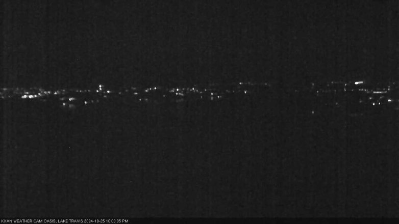 Lake Travis webcam, October 25, 2024 10:00 PM CT