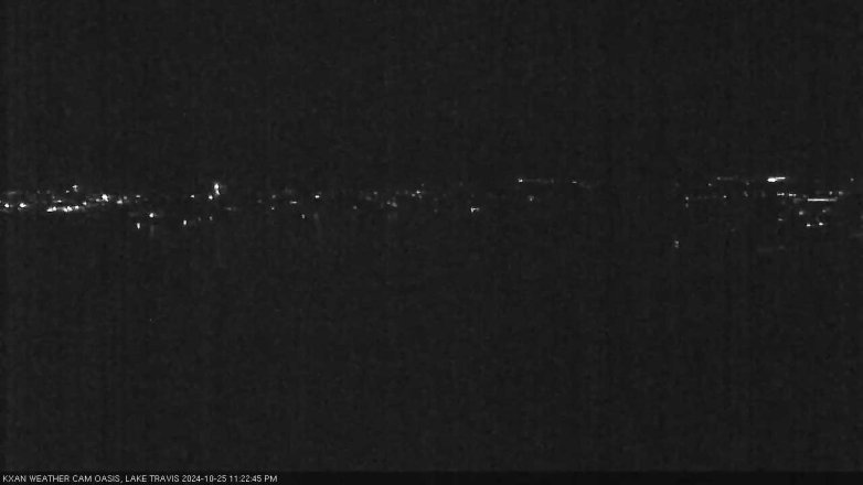 Lake Travis webcam, October 25, 2024 11:25 PM CT