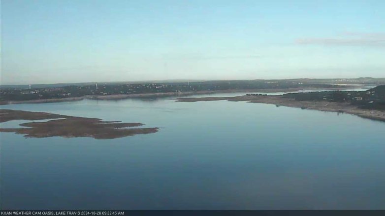 Lake Travis webcam, October 26, 2024 9:25 AM CT