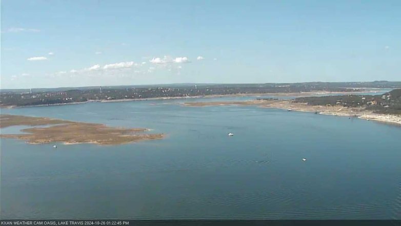 Lake Travis webcam, October 26, 2024 1:25 PM CT