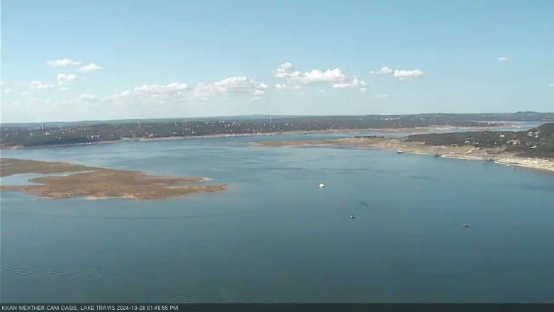 Lake Travis webcam, October 26, 2024 1:45 PM CT