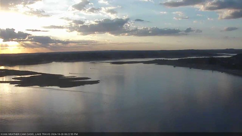 Lake Travis webcam, October 26, 2024 6:25 PM CT