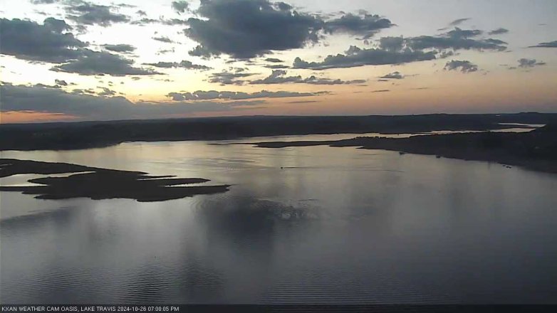 Lake Travis webcam, October 26, 2024 7:00 PM CT
