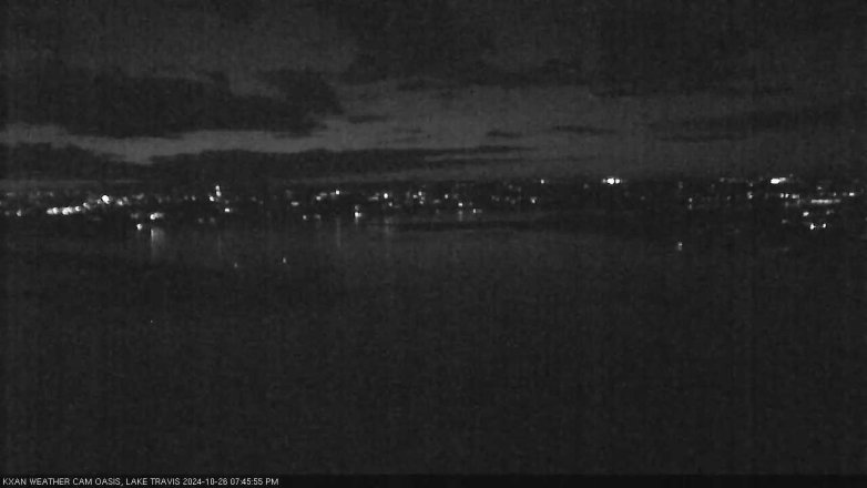 Lake Travis webcam, October 26, 2024 7:45 PM CT