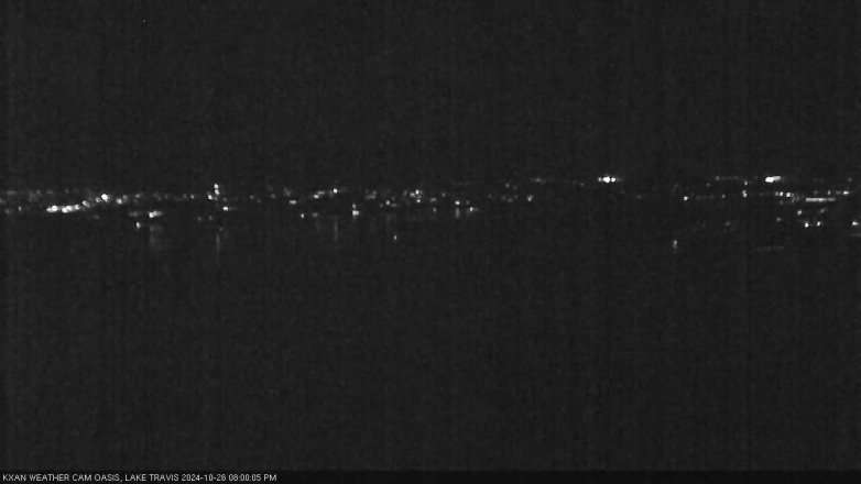 Lake Travis webcam, October 26, 2024 8:00 PM CT
