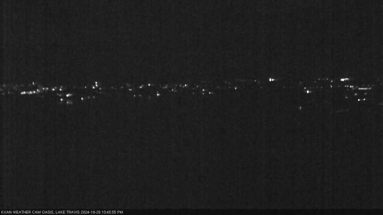 Lake Travis webcam, October 26, 2024 10:45 PM CT
