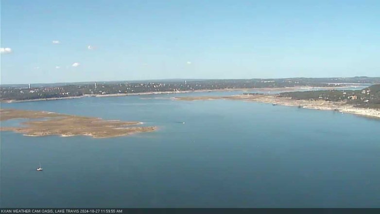 Lake Travis webcam, October 27, 2024 12:00 PM CT