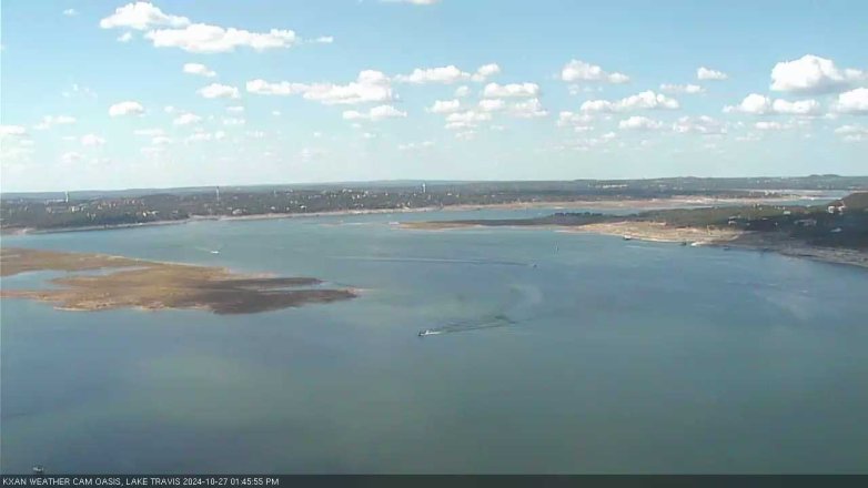 Lake Travis webcam, October 27, 2024 1:45 PM CT