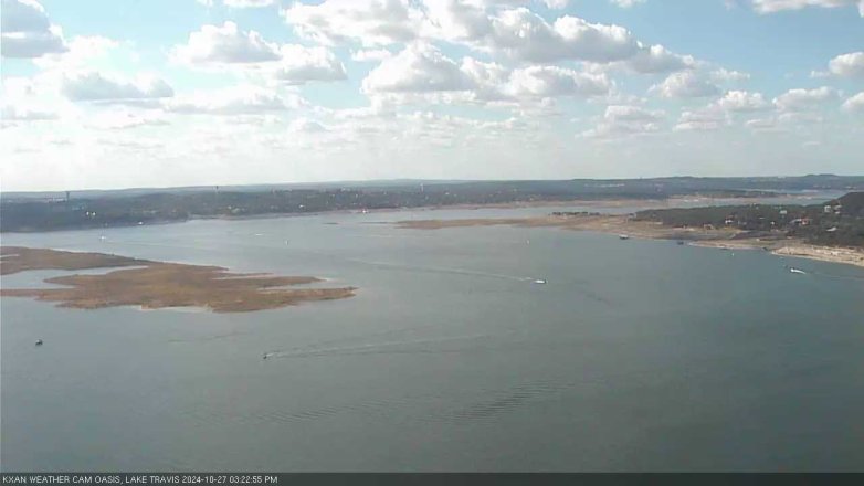Lake Travis webcam, October 27, 2024 3:25 PM CT