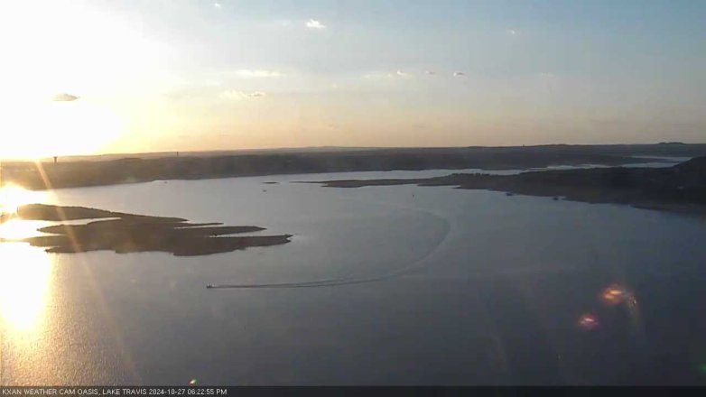 Lake Travis webcam, October 27, 2024 6:25 PM CT