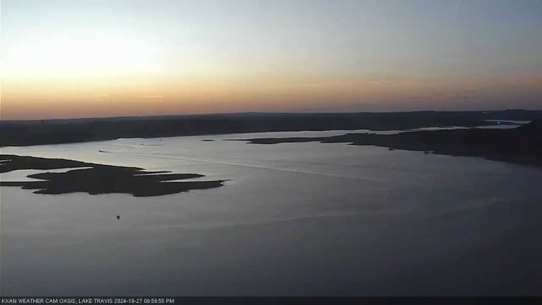 Lake Travis webcam, October 27, 2024 7:00 PM CT