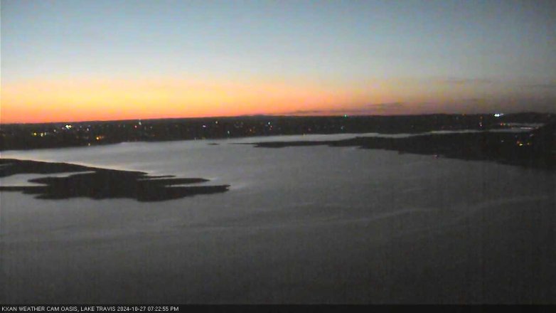 Lake Travis webcam, October 27, 2024 7:25 PM CT