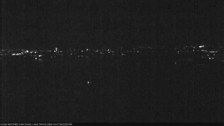 Lake Travis webcam, October 27, 2024 8:25 PM CT