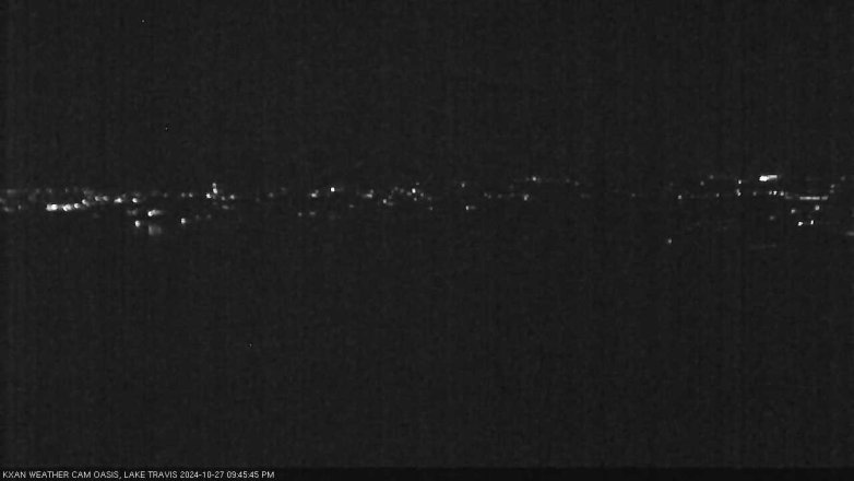 Lake Travis webcam, October 27, 2024 9:45 PM CT