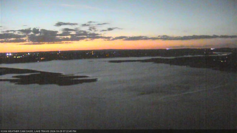 Lake Travis webcam, October 28, 2024 7:25 PM CT