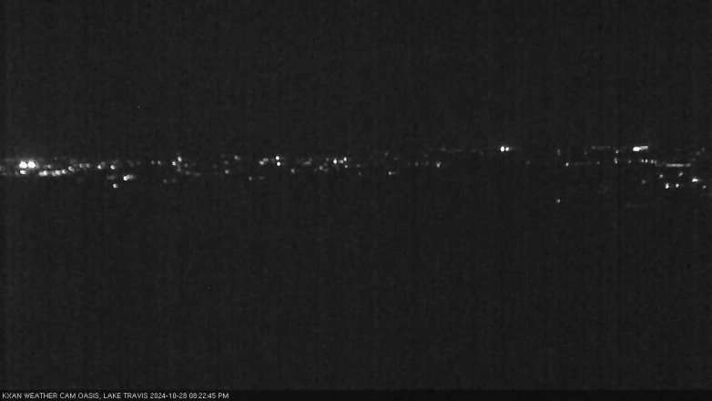 Lake Travis webcam, October 28, 2024 8:25 PM CT