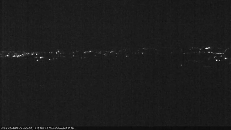 Lake Travis webcam, October 28, 2024 9:45 PM CT
