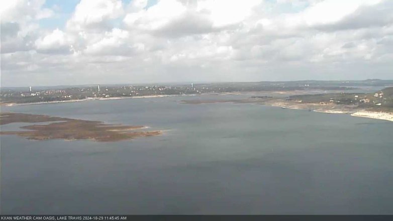 Lake Travis webcam, October 29, 2024 11:45 AM CT