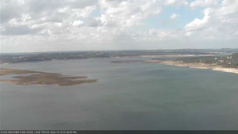 Lake Travis webcam, October 29, 2024 1:45 PM CT