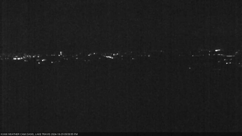Lake Travis webcam, October 29, 2024 10:00 PM CT