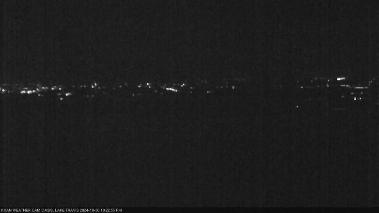 Lake Travis webcam, October 30, 2024 10:25 PM CT