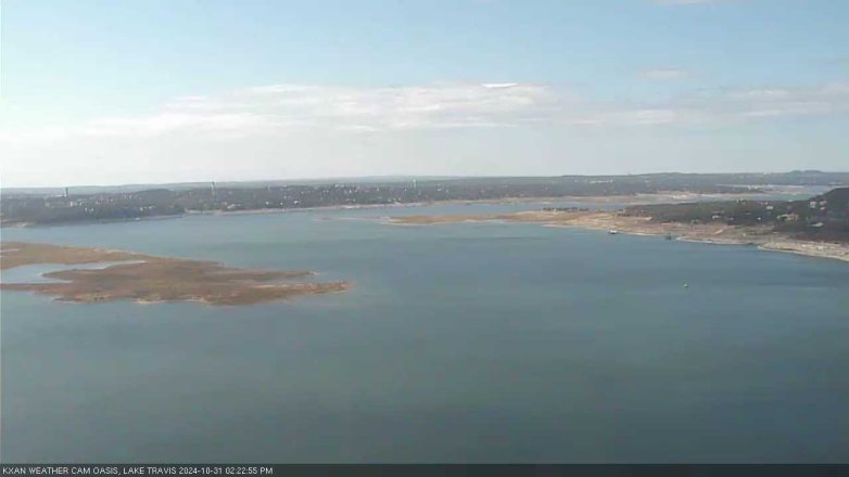 Lake Travis webcam, October 31, 2024 2:25 PM CT
