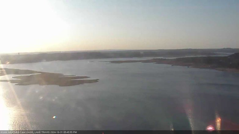 Lake Travis webcam, October 31, 2024 5:45 PM CT
